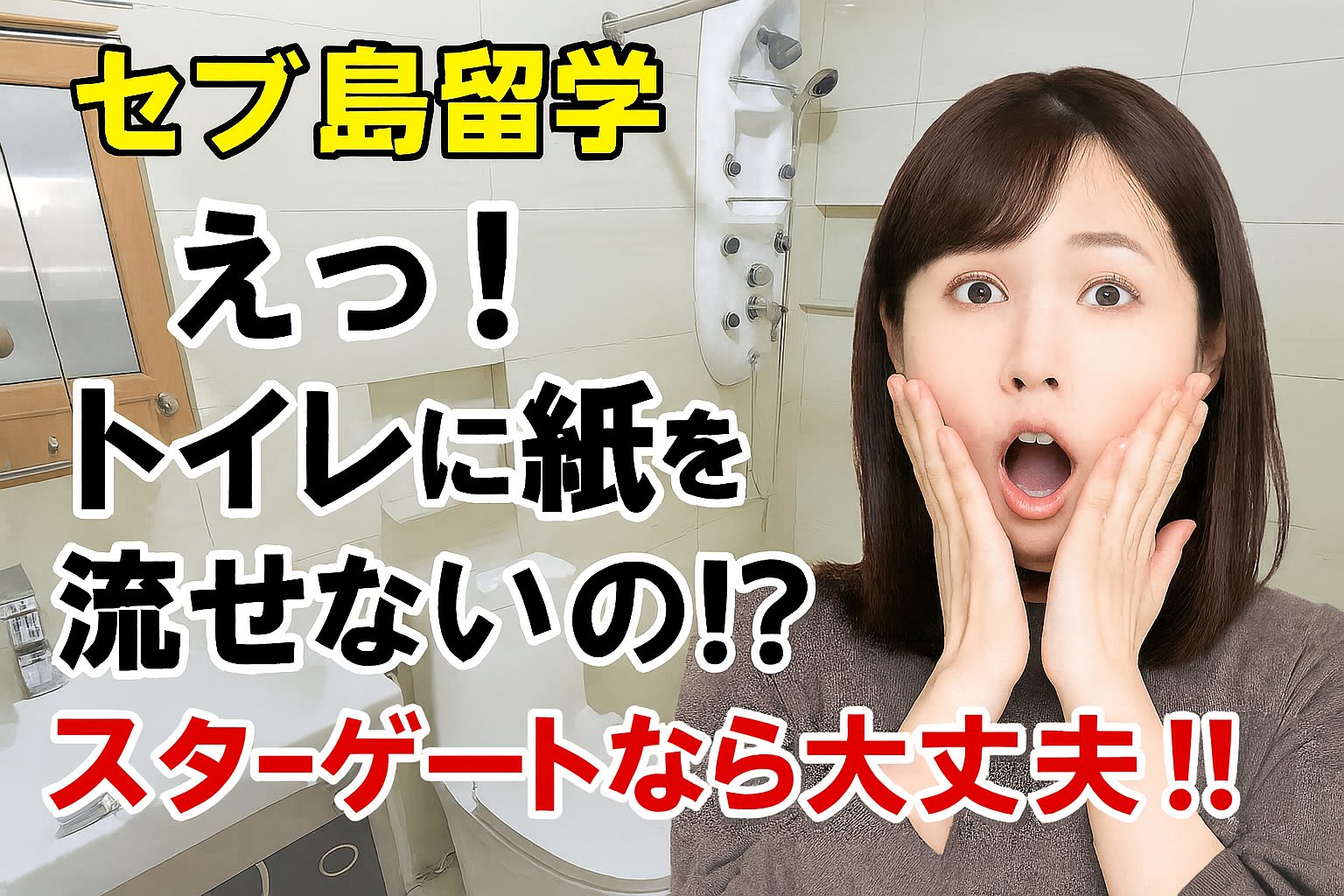 セブ島留学の意外な落とし穴？トイレに紙を流せない問題をスターゲート