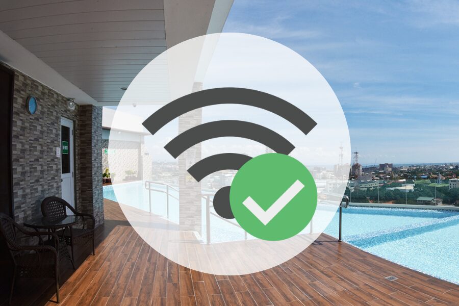 プールでWIFIが使える