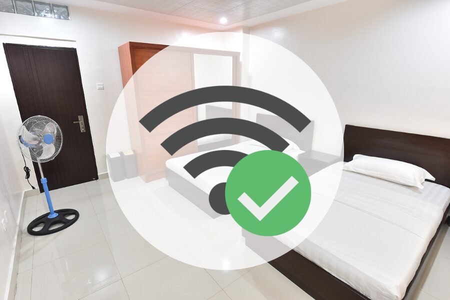 学生寮でWIFIが繋がる